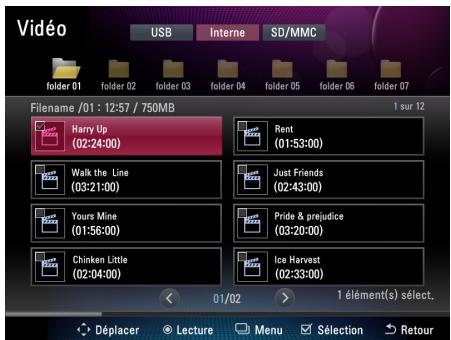 LG F8012N - Lecture d'une vidéo - 3