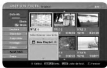 LG RC388 - Marquage d'une nouvelle Liste de Lecture -RWvr - 1