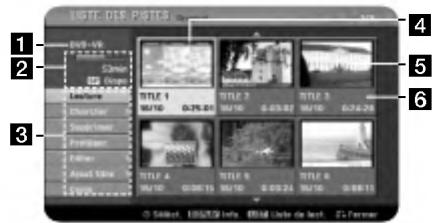 LG RC388 - A propos du menu Title List (liste des titres) - 1