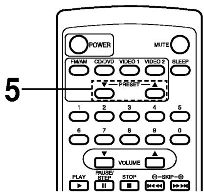 LG DA-3525AD - Présélectionner les stations radio - 2