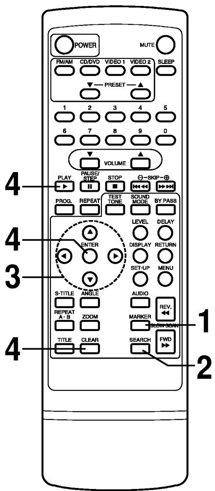 LG DA-3525AD - Mise en mémoire d'un marqueur - 3
