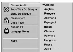 LG DAT-100P - Langue du disque DVD - 1