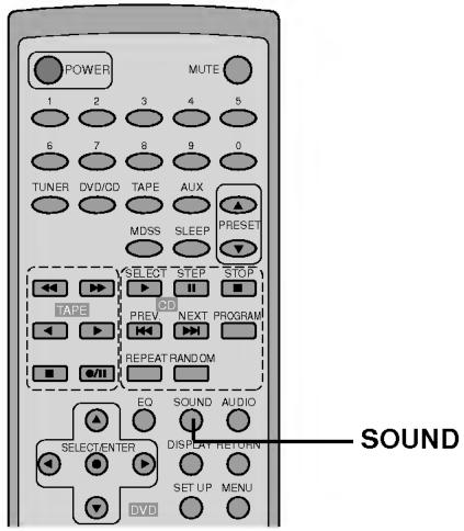 LG FFH-DV25AD - Sélection d'un mode son - 1