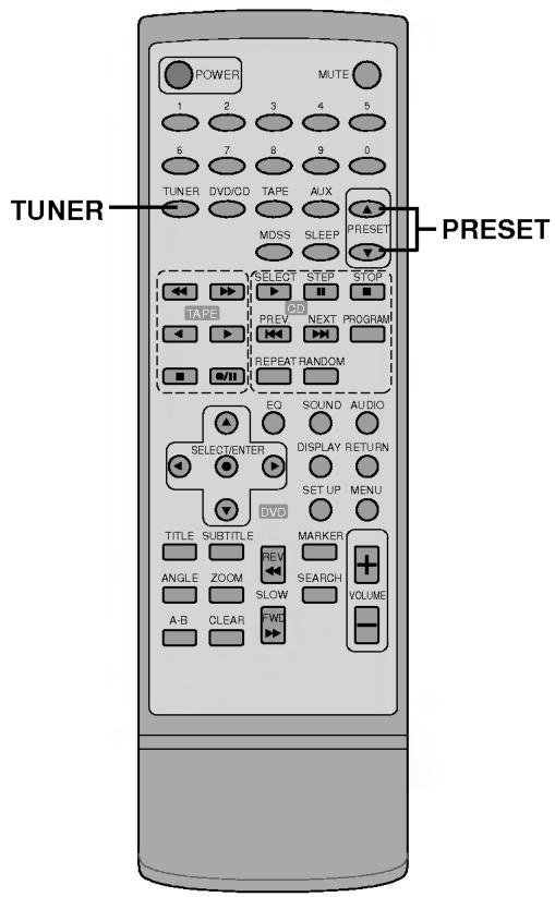 LG FFH-DV25AD - Présélectionner les stations radio - 2