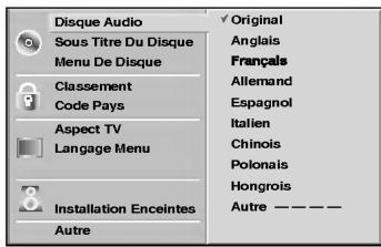 LG LX-D5230D - Langue du disque DVD - 1