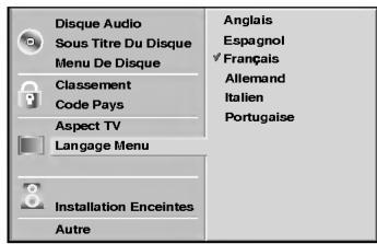 LG LX-D5230D - Langue du menu - 1