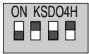 LG PMNFP14A1 - Configuration du commutateur DIP - 8