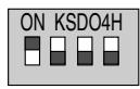 LG PMNFP14A1 - Configuration du commutateur DIP - 2