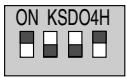 LG PMNFP14A1 - Configuration du commutateur DIP - 4