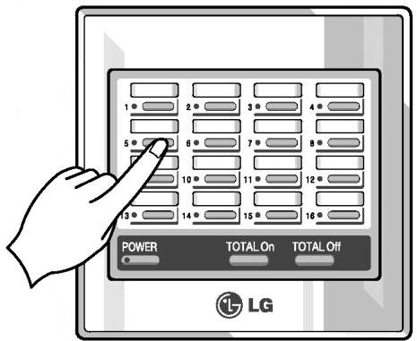 LG PQCSB101S0 - Sélection d'une unité intérieure individuelle - 1