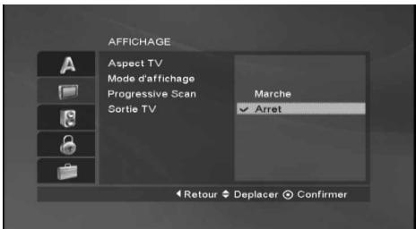 LG V290 - Pour activer le balayage progressif: - 1
