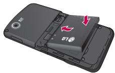 LG GT400 - Installation de la batterie - 1