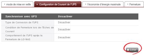 LG N2B1D - Paramétrage d'alimentation UPS - 1
