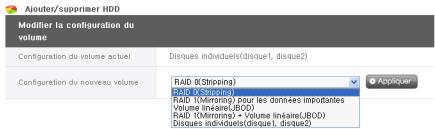 LG N2B1D - Utilisation du menu Web (pour l'administrateur du LG Network Storage) - 1