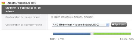 LG N2B1D - Utilisation du menu Web (pour l'administrateur du LG Network Storage) - 2