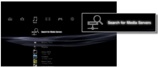 LG N2B1D - [Rechercher serveurs DLNA manuellement au PS3™] - 1