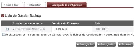 LG N2B1D - Sauvegarde de configuration - 1