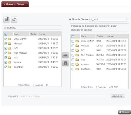 LG N2R1 - Utilisation du menu du Web du LG Network Storage (Utilisateurs Réguliers) - 1