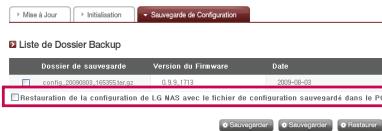 LG N2R1 - [Sauvegardez les paramètres sur le PC et restaurez] - 1