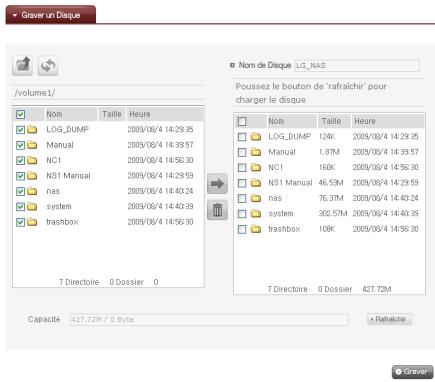 LG N2R1DB2 - Utilisation du menu du Web du LG Network Storage (Utilisateurs Réguliers) - 1