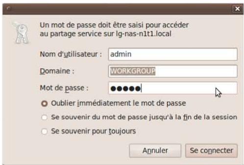 LG NAS N1A1 - Connexion au système d'exploitation linux - 1