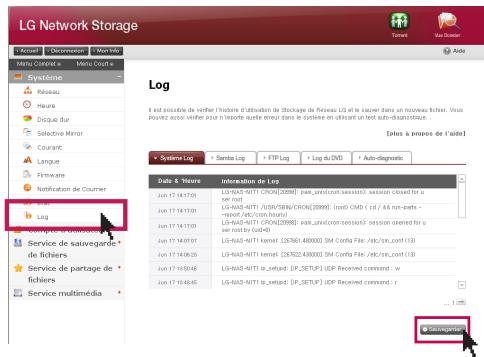 LG NAS N1T1 - Vérification des informations système et enregistrement - 1