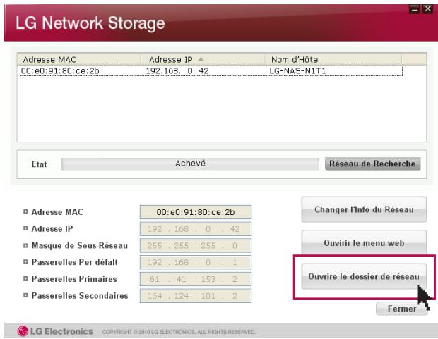 LG NAS N1T1 - Utilisation d'un programme appliqué au PC - 1