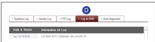 LG NAS N1T1 - 8-13. Configuration du système contrôle d'un journal - 5