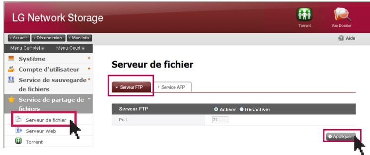 LG NAS N1T1 - Ftp/ftps - 1