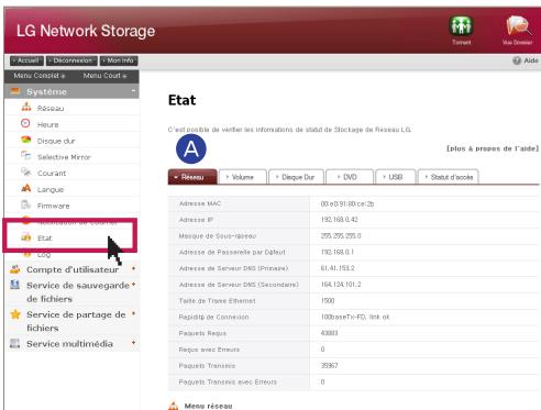 LG NAS N1T1 - Confirmation des états et configuration des informations - 2