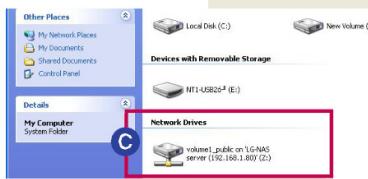 LG NAS N1T1 - Utilisation de la fonction de partage de fichiers de windows - 4