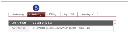 LG NAS N1T1 - 8-13. Configuration du système contrôle d'un journal - 3