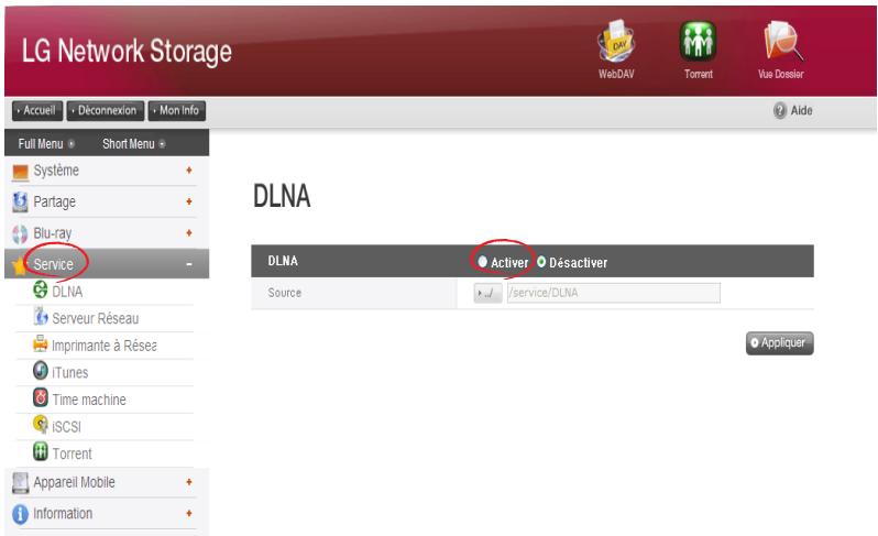 LG NAS N2R1 - Dlna(digital living network alliance) - 1