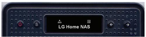 LG NAS N2R1 - Utilisation des boutons sur le panneau LCD et partie frontale - 1