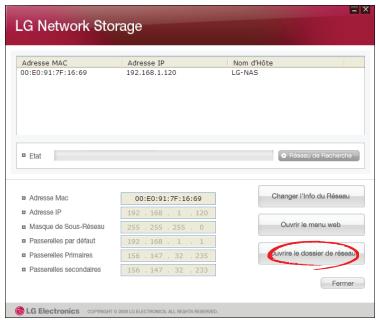 LG NAS N2R1 - Utilisation de programmes d'application du PC - 7