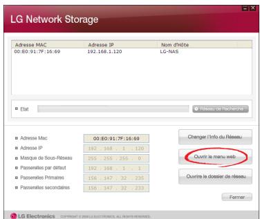 LG NAS N2R1 - Utilisation de programmes d'application du PC - 6