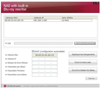 LG NAS N4B1 - Utilisation de programme d'application du PC - 5