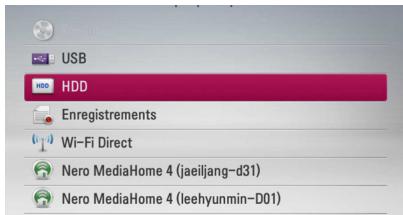 LG HR935D, HR939D - Utilisation de la bibliothèque musicale - 1