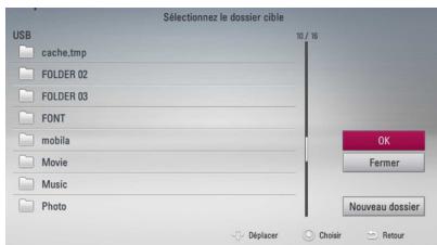 LG HR935D, HR939D - Copie de fichiers et de dossiers du disque dur interne vers un périphérique de stockage USB - 6