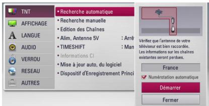 LG HR935D, HR939D - Recherche automatique des chaînes - 1