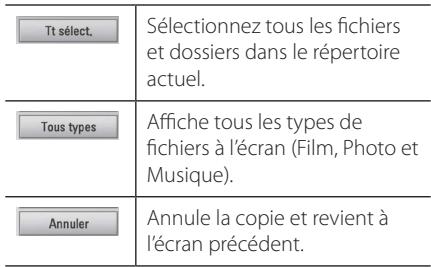 LG HR935D, HR939D - Copie de fichiers et de dossiers du disque dur interne vers un périphérique de stockage USB - 5