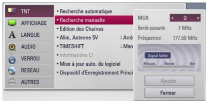 LG HR935D, HR939D - Recherche manuelle des chaînes - 1