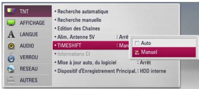 LG HR935D, HR939D - Réglage du décalage temporel - 1