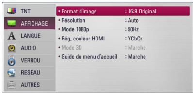 LG HR935D, HR939D - Réglage des paramètres - 3