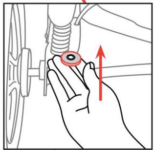 CHICCO ACTIV3 - Comment retarder les roues arrière - 2