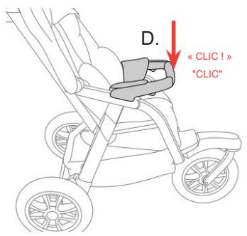 CHICCO ACTIV3 - Installation d'une barre de protection - 2
