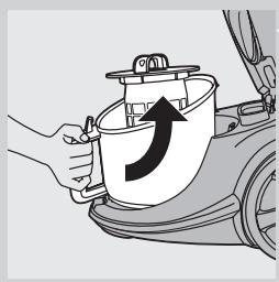 PHILIPS FC9222 & FC 9222 - Appuyez toujours sur le bouton de nettoyage du filtre après utilisation de l'aspirateur. - 3