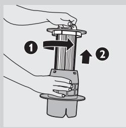 PHILIPS FC9222 & FC 9222 - Débranche toujours l'appareil avant de vider le réceptacle de poussière. - 3