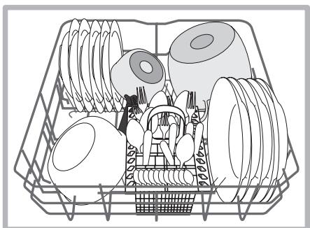 HOTPOINT LSB 7M121 W EU & LSB 7M121 B EU - Panier inférieur - 1