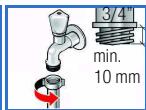 BOSCH WAE28210FF - Pression optimale dans le réseau d'eau : 100-1000 kPa (1-10 bar) (pression optimale) - 2
